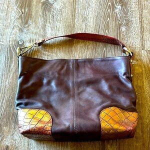 Falls Satchel Purple with rose gold